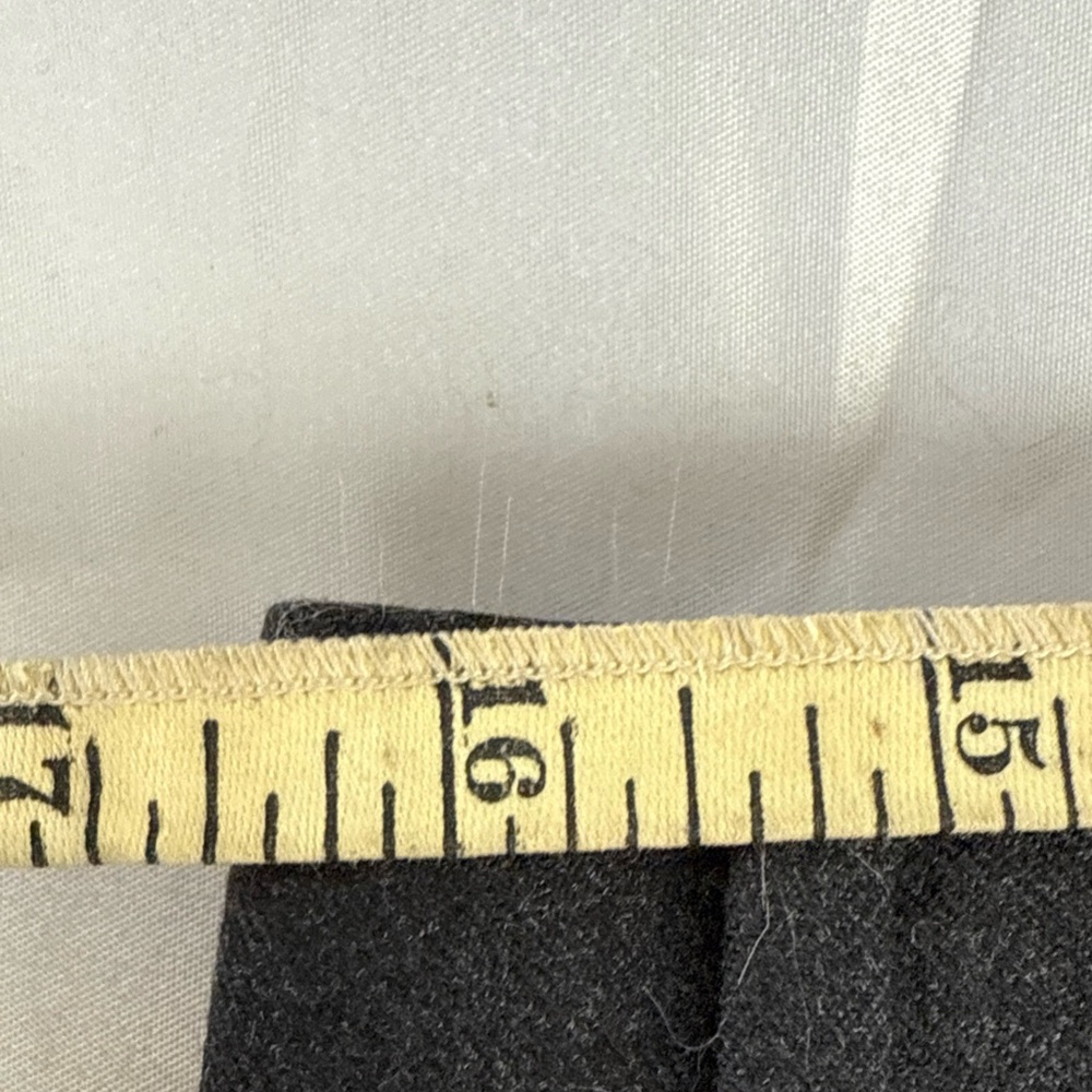 Brooks Brothers Vintage Men's Charcoal Dress Pants Pleated Cuffed Size 32 - Picture 5 of 9